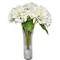 Ariane Real Touch Artificial White Hydrangea Flowers 20” Silk Floral Stems, 3-Piece Bundle, Faux Wedding Bouquets, Home & Event Décor